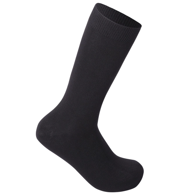 Lange Bambus Socke in Schwarz