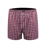 Rote karierte Boxershorts