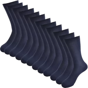 Übersicht: 12 Bambussocken in Navy