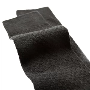 Bambussocke mit Strickmuster dunkelblau