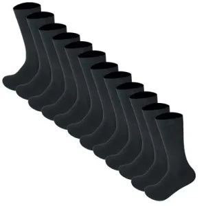 12 schwarze Bambus Socken