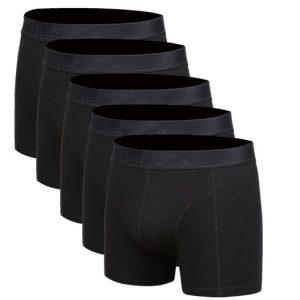 5 schwarze Bambus Unterhosen